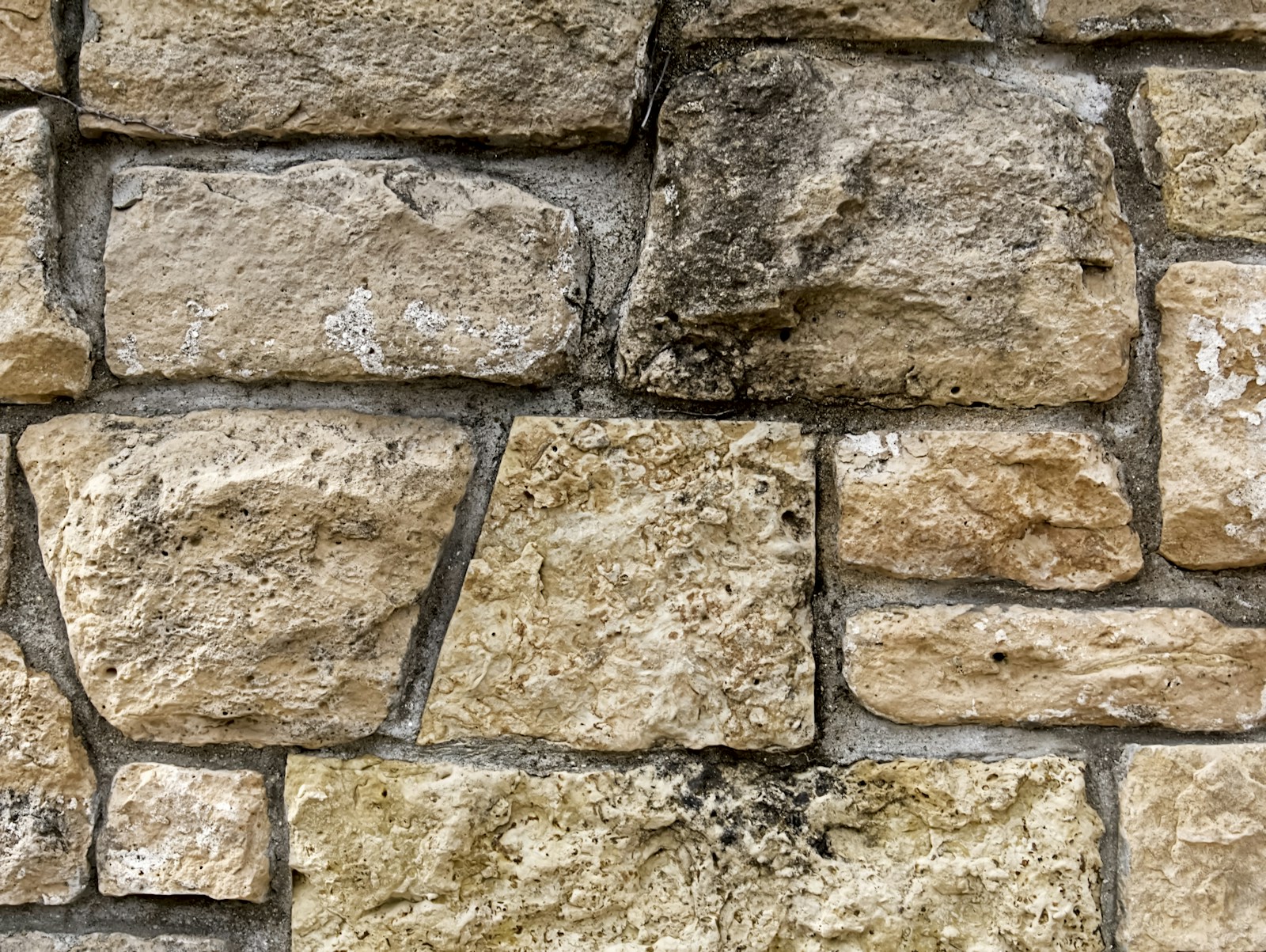Close-up of a traditional dry stone wall